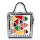 Mini Fish Lippan Art Handcrafted Square Sling Bag